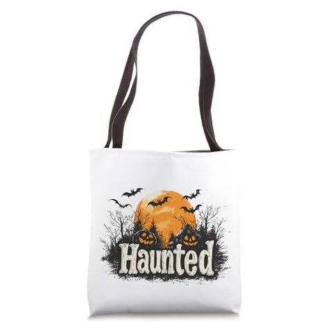 Halloween Haunted Forest Pumpkin Patch Tote Bag