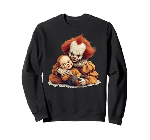 Clown Duo Halloween Fun Sweatshirt
