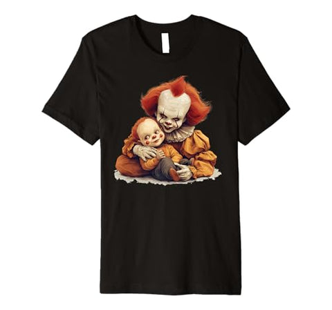 Clown Duo Halloween Fun Premium T-Shirt