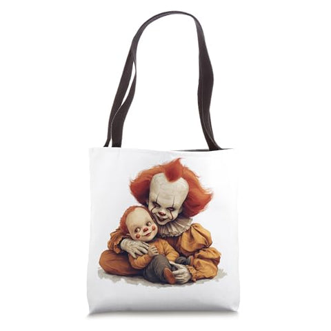 Clown Duo Halloween Fun Tote Bag