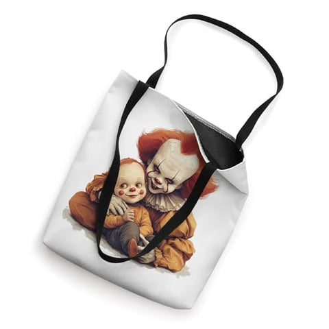 Clown Duo Halloween Fun Tote Bag