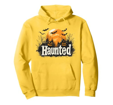 Halloween Haunted Forest Pumpkin Patch Pullover Hoodie