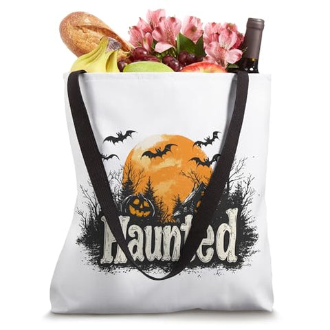 Halloween Haunted Forest Pumpkin Patch Tote Bag