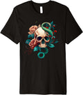 The Skull Roses Snake Premium T-Shirt