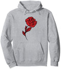 Genuine By Anthony Valentines Red Rose Pullover Hoodie